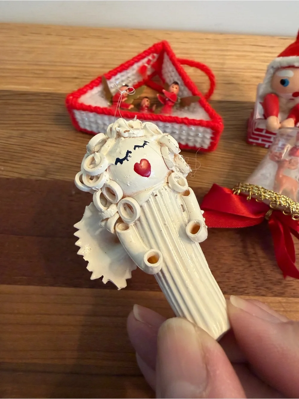 Handcrafted Vintage Christmas Ornaments set of 4